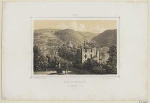 Ansicht von Tharand, Tonlithographie, um 1835 : Tharand vom Königsplatze aus / N. d. Nat. gez. u. lith. v. C. W. Arldt. - Dresden : Meysel ; Dresden : Lehmann & Opitz , [um 1835]. - 1 Kunstbl. : Lithogr. ; 17 x 12 cm