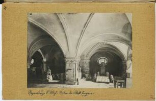 St. Ulrich, Regensburg: Innenansicht Unterkirche (aus: Skizzen- und Fotoalbum 6)