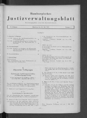 Änderung der Ausführungsvorschriften zur Hinterlegungsordnung