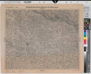 Burgsteinfurt (Steinfurt) Übersichtskarte: Burgsteinfurt, Iburg, Münster, Warendorf 1920 1 : 100 000 56 x 69 Druck: Preußische Landesaufnahme - Einheitsblatt 83 Benkhausen