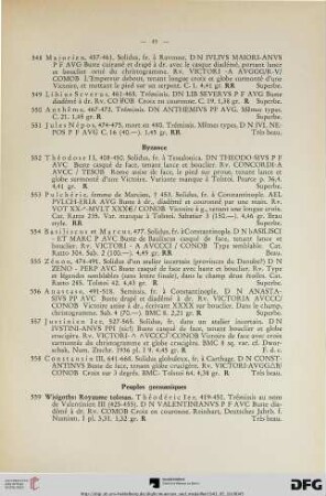 Byzance (Nr. 552-558)