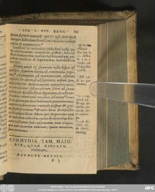 Communia Tam Maiorum, Quam Minorum ordinum, Titulus XXIIII.