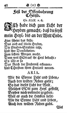 Fest der Offenbahrung Christi.