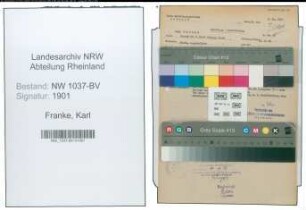 Entnazifizierung Karl Franke , geb. 18.02.1893 (Techn.Angestellter)