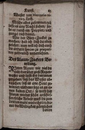 Des Alaun- Zuckers Bereitung. - Wie der Salmey bereitet wird.