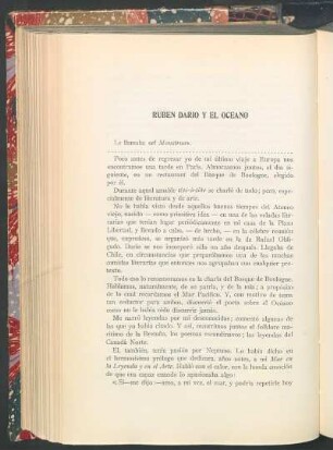 Rubén Darío y el oceano