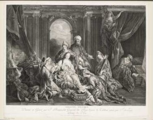Toilette d'Esther, Blatt 2 der Folge "Geschichte der Esther"