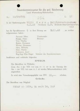 Kern, Willi