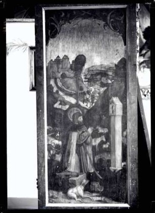 Kirche; Linker Hochaltarflügel, aussen