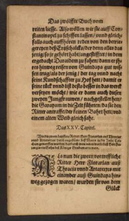 Das XXV. Capitel.