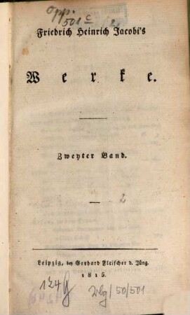 Friedrich Heinrich Jacobi's Werke, 2