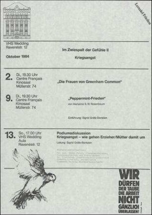 Im Zwiespalt der Gefühle II - Kriegsangst Lernziel Frieden