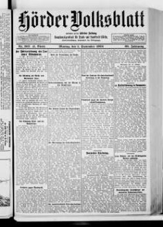 Hörder Volksblatt. 1884-1934