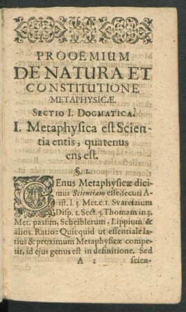 Sectio I. Dogmatica.