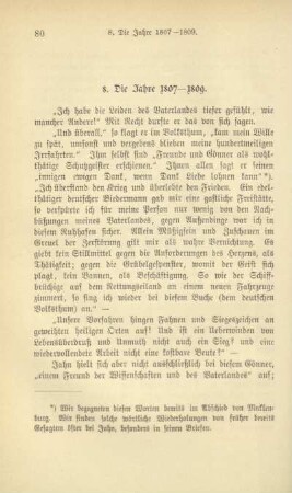 8. Die Jahre 1807-1809