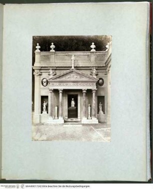 I Rome architectureTempietto mit Büste des Winckelmann in der Villa Albani - Rotes Album I (Architektur antik und modern)