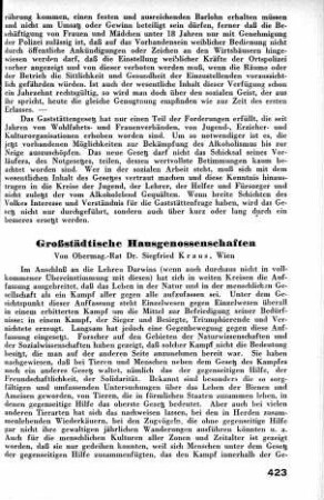 Großstädtische Hausgenossenschaften