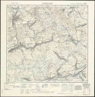Meßtischblatt 4850 : Großröhrsdorf, 1941 : Großröhrsdorf. - Umdr.-Ausg., aufgen. 1902, hrsg. 1905, bericht. - 1:25000. - Leipzig, 1941. - 1 Kt.