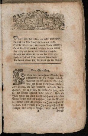 Der Charakter. - Der Arzt dem Kranken[...]