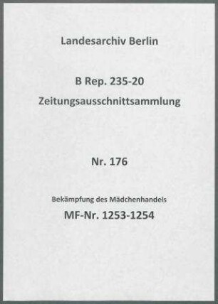 Bekämpfung des Mädchenhandels
