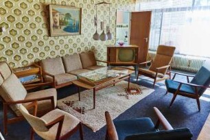 Wohnzimmer Quelle-Fertighaus im Museum