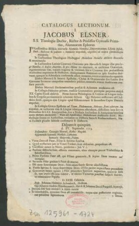 Catalogus Lectionum