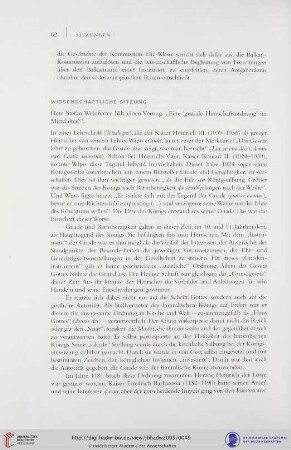Eine "gratiale Herrschaftsordnung" im Mittelalter?