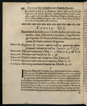 698-721, Concio XLI.