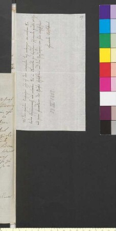 Brief von Wolfskeel von Reichenberg (Fritsch), Henriette Albertine Antonie von an Goethe, Johann Wolfgang von