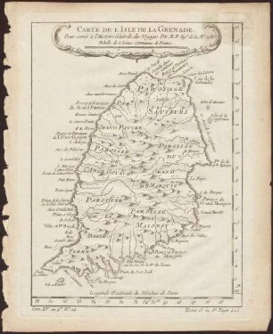 Carte De L'Isle De La Grenade