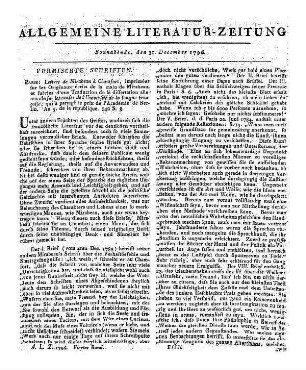 [Snell, J. P. L.]: Volkspredigten und Gespräche über Gegenstände der reinen Sittenlehre. Gießen: Heyer 1795