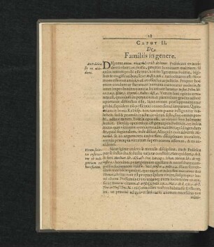 Caput II. De Familiis in genere.