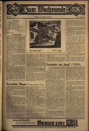 Zweite Ausgabe vom Sonntag, den 23. Februar 1936.