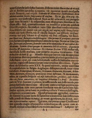 Exercitatio Academica De Gentilium Sabbatho
