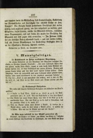 Wie man taktfest in der Musik gworden ist : [Mannigfaltiges]