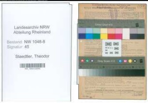 Entnazifizierung Theodor Staedtler , geb. 27.02.1893 (Kaufmann)