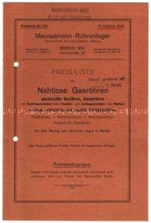 Nahtlose Gasrohre