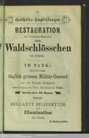 Geschäfts-Empfehlungen