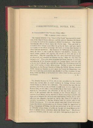 Correspondence, Notes, Etc.