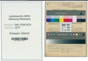 Entnazifizierung Dietrich Schepper , geb. 18.11.1919 (Lehrer)