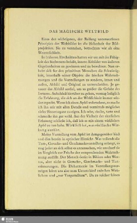 Das Magische Weltbild