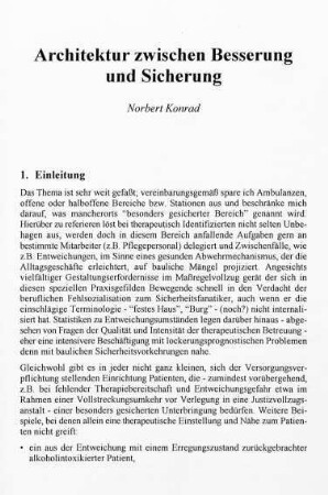 173-182, Architektur zwischen Besserung und Sicherung