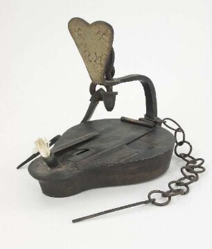 Grubenlampe (Froschlampe für Öl, Replik)