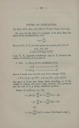 Notes on curvature.