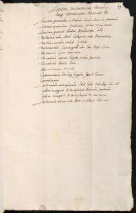 Lexica, Dictionaria, Thesauri, Ling. Cornucopiae, Observat. etc.