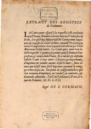 Posterior totius physiologia Pars