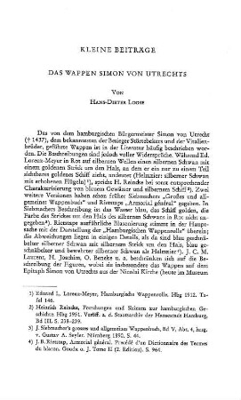 Das Wappen Simon von Utrechts