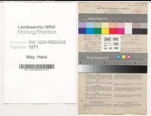 Entnazifizierung Hans May , geb. 15.07.1912 (Kaufmaennischer Angestellter)