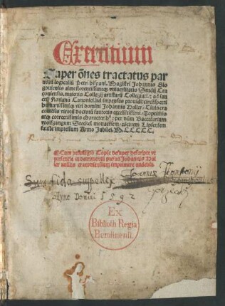 Exercitium super omnes tractatus parvorum logicalium Petri Hispani