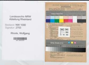 Entnazifizierung Wolfgang Rhode, geb. 19.02.1907 (Jurist)